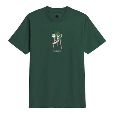 Shop New Balance Men's 550 Houseplant Graphic T-shirt In Green