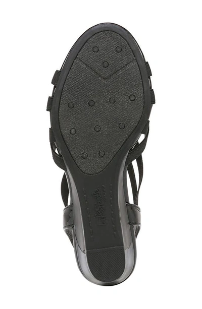 Shop Lifestride Yung Slingback Wedge Sandal In Black