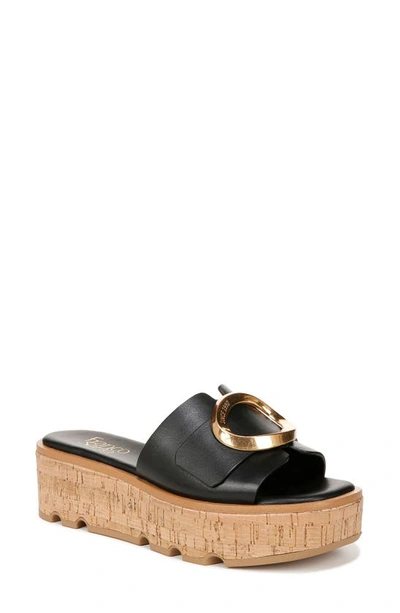 Shop Franco Sarto Hoda Platform Wedge Slide Sandal In Black