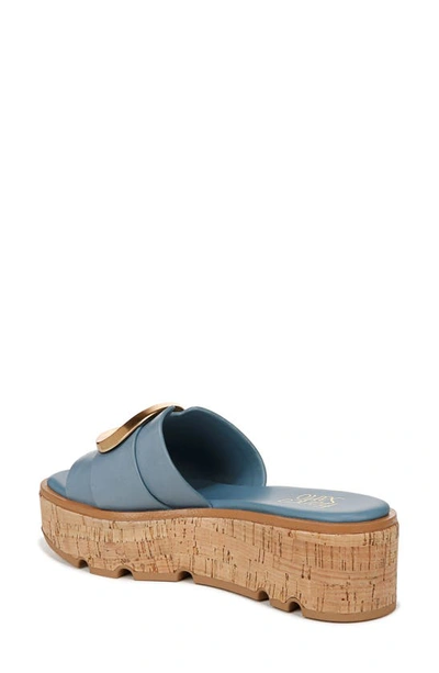 Shop Franco Sarto Hoda Platform Wedge Slide Sandal In Denim