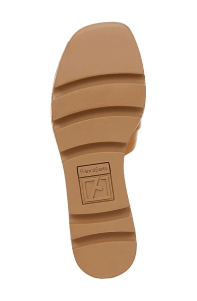 Shop Franco Sarto Hoda Platform Wedge Slide Sandal In Tan