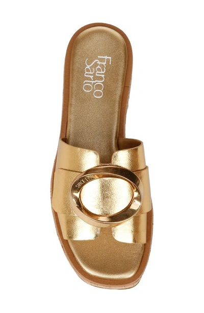 Shop Franco Sarto Hoda Platform Wedge Slide Sandal In Gold