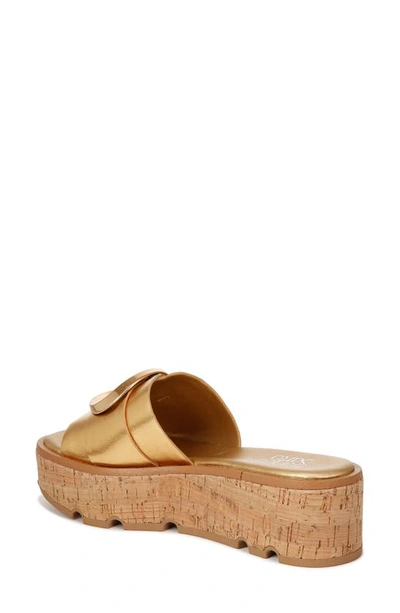 Shop Franco Sarto Hoda Platform Wedge Slide Sandal In Gold