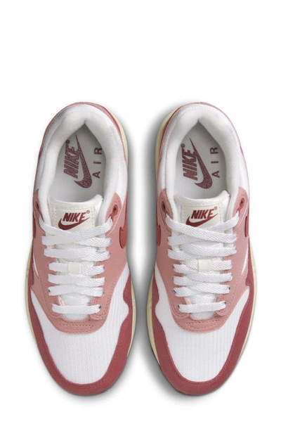Shop Nike Air Max 1 '87 Sneaker In Sail/ Red/ Milk