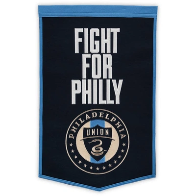 Shop Winning Streak Philadelphia Union Dynasty Banner In Black