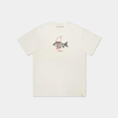 Shop Revolution Off White Goldfish 1320 Loose T Shirt