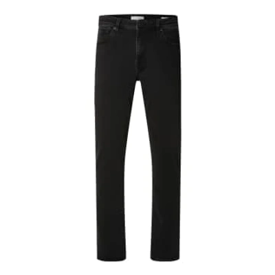 Shop Selected Homme Slim Leon 6341 Black Soft Jeans