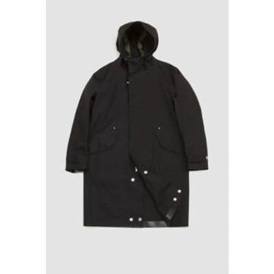 Shop Mackintosh Granish Hooded Coat Black