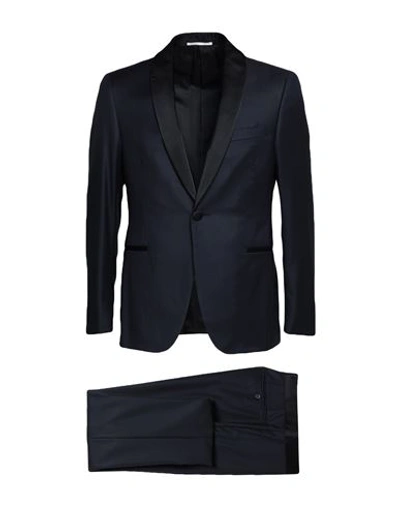 Shop Pal Zileri Man Suit Midnight Blue Size 40 Wool