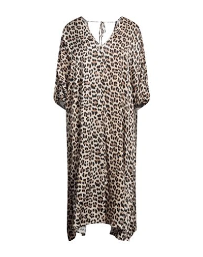 Twinset Woman Top Beige Size Xl Viscose In Beige