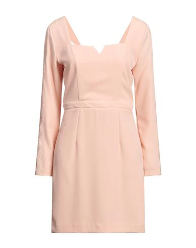 Shop Feleppa Woman Mini Dress Apricot Size 8 Polyester, Elastane In Orange