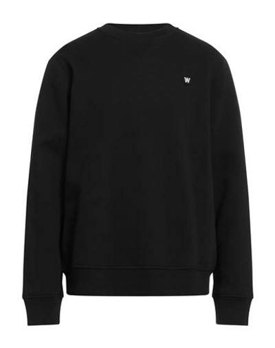 Shop Double A By Wood Wood Man Sweatshirt Black Size Xxl Cotton