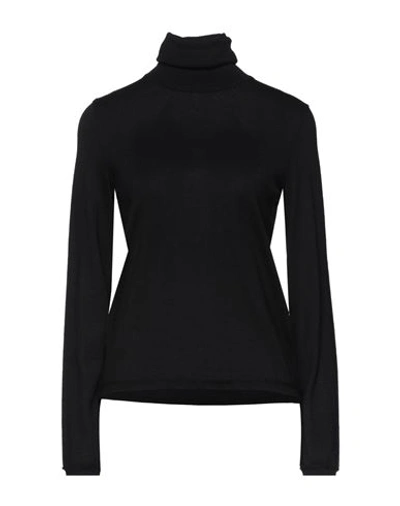 Shop Krizia Jeans Woman Turtleneck Black Size 8 Acrylic, Wool, Polyamide