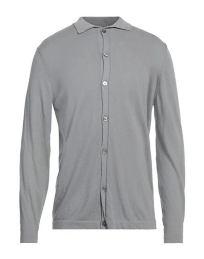 Shop Donvich Man Cardigan Grey Size S Cotton