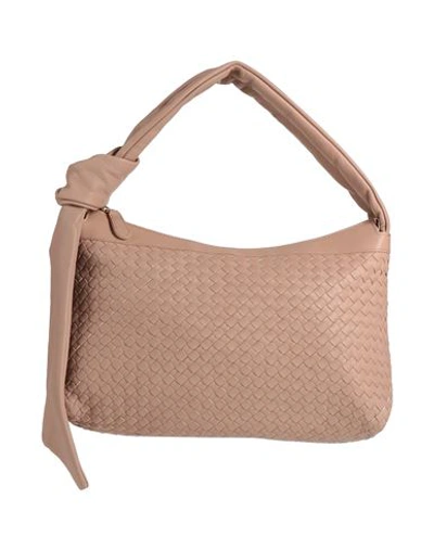 Shop My-best Bags Woman Handbag Light Brown Size - Leather In Beige