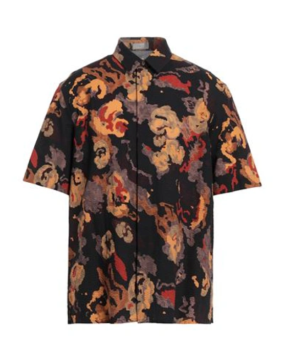 Dior Homme Man Shirt Black Size 16 Cotton In Black