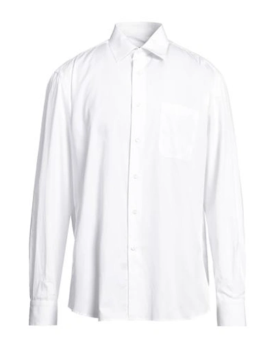 Shop Lanvin Man Shirt White Size 15 ¾ Cotton