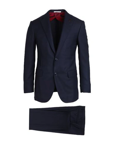 Shop Pal Zileri Man Suit Midnight Blue Size 36 Wool
