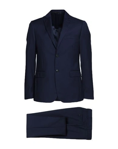 Shop Pal Zileri Cerimonia Man Suit Navy Blue Size 40 Wool
