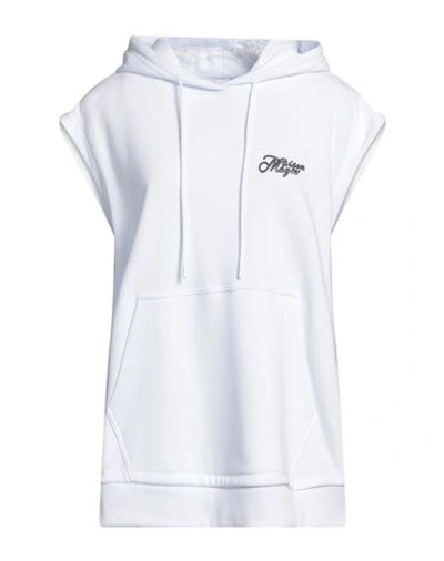 Msgm Woman Mini Dress White Size M Cotton, Polyester, Polyamide In White