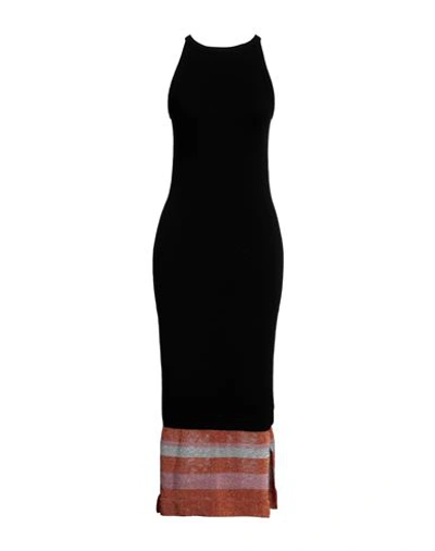 Shop Rossignol Woman Maxi Dress Black Size S Viscose, Polyester, Cotton