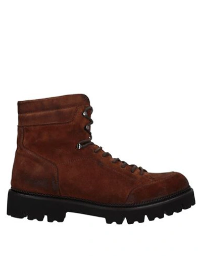 Shop Arcuri Man Ankle Boots Brown Size 12 Leather