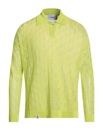 Bonsai Man Sweater Green Size L Rayon, Polyamide In Green