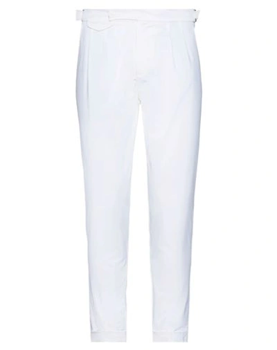 Shop Ago.ra.lo Ago. Ra. Lo. Man Pants White Size 38 Cotton, Elastane