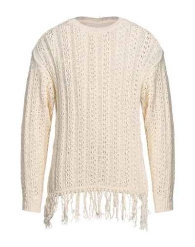 Andersson Bell Fringed-hem Jumper In White