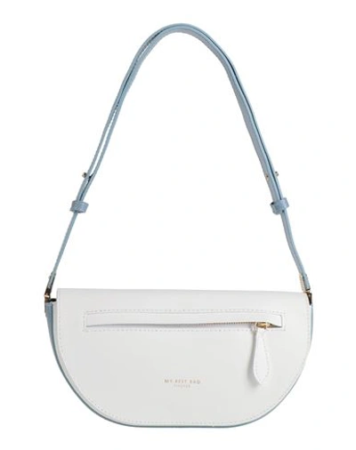 Shop My-best Bags Woman Shoulder Bag White Size - Leather