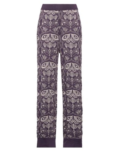 Shop W  Dabliu W Dabliu Woman Pants Purple Size 2 Acrylic, Merino Wool, Viscose, Lurex