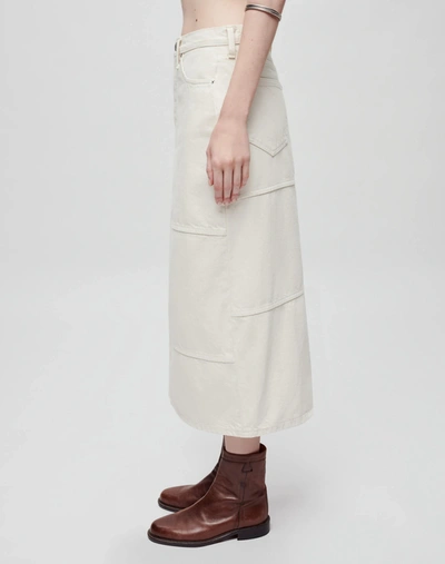 Shop Re/done Mid Rise Seamed Skirt In 23