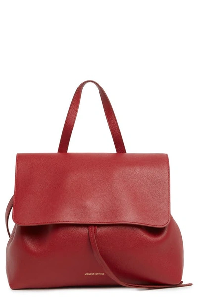 Shop Mansur Gavriel Soft Lady Leather Bag In Cherry