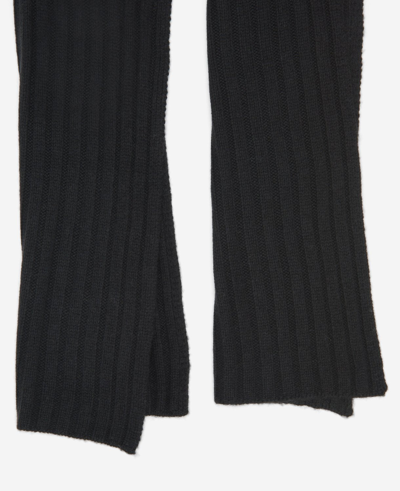 Kenneth Cole Site Exclusive! Rib Knit Wool Cashmere Scarf In Black