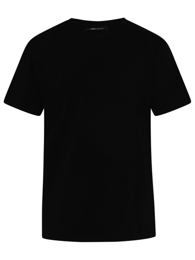 Shop Blumarine Woman  Black Cotton T-shirt