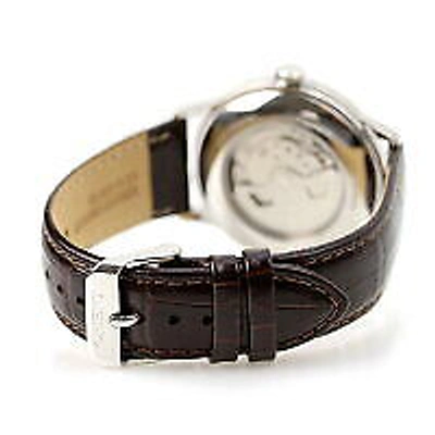 Pre-owned Orient Bambino Automatic Mechanical Rn-ak0703e Green Men's Watch In Box
