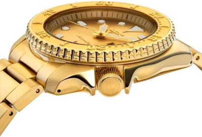 Pre-owned Seiko 5 Sports Srpe74 Men's 24-jewel Gold-tone Watch