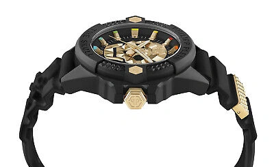 PHILIPP PLEIN Pre-owned Black Mens Analogue Watch The $kull Ecoceramic Pwuba0223