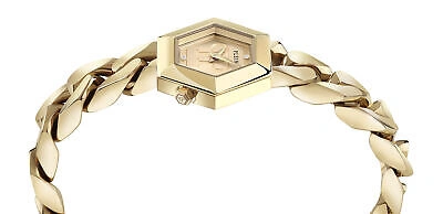 Pre-owned Philipp Plein Gold Womens Analogue Watch The Hexagon Groumette Pwwba0323