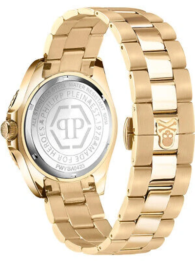 Pre-owned Philipp Plein Pwyba0423 Hyper $port Gmt Mens Watch 44mm 10atm