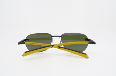 Pre-owned Mclaren Mlsups19c C01 57mm Black/yellow Polarized And Mirrored Sunglasses.