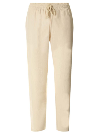 Shop Isabel Marant Étoile Elasticated Drawstring Waistband Trousers In Beige