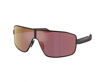 Pre-owned Prada Linea Rossa Sunglasses Ps 54ys 1bo10a Black Red Man