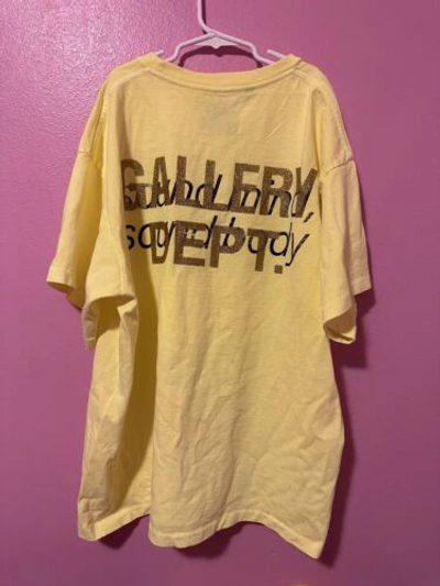 Pre-owned Asics Gallery Dept  Shirt Complexcon Exclusive Yellow Size L