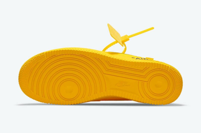 Pre-owned Nike Air Force 1 Low X Off-white University Gold Dd1876-700 Men's Size 10 - In Yellow