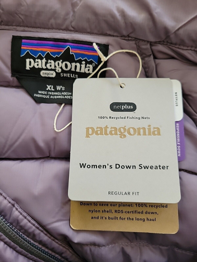 Pre-owned Patagonia $279  Women's Xl Down Sweater Jacket Rustic Purple 84684
