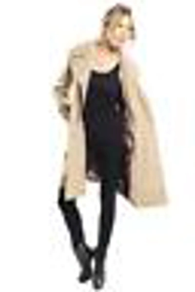 Pre-owned Ted Baker Inesa Beige Double Breasted Coat Mac Trench Coat Mid Thigh Length