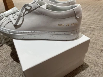 Pre-owned Common Projects Woman's White Sprinkle  2 Sizes 8,9