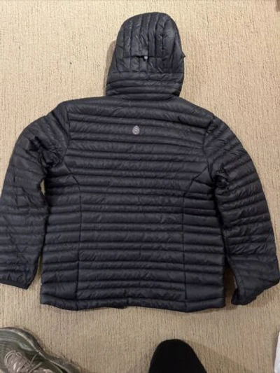 Pre-owned Stio Mens Pinion 800 Down Hooded Jacket Medium. Mountain Abyss Msrp $285 In Gray