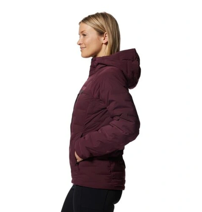 Pre-owned Mountain Hardwear Women's Standard Stretchdown Hoody, Cocoa Red, X-large